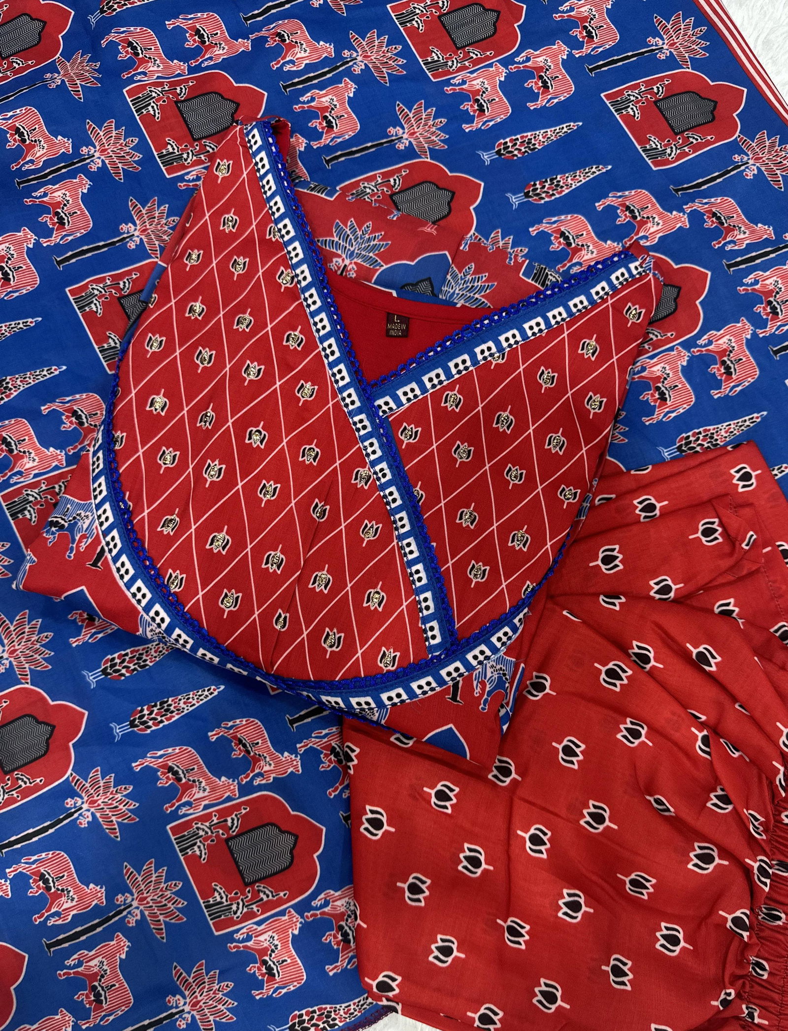 Keshav Pure Muslin Printed Kurti With Bottom Dupatta Exporters In India